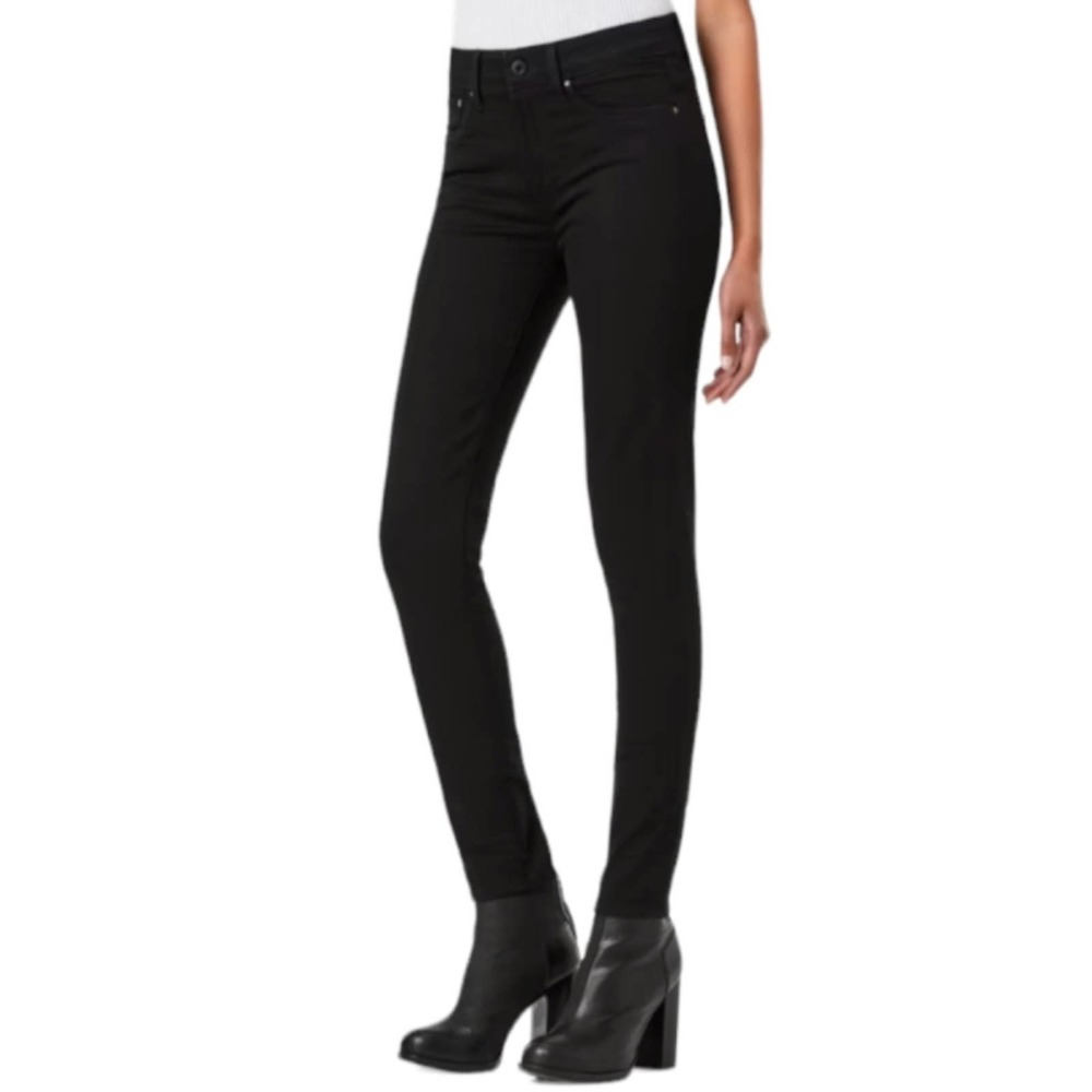 🔴 3/$25 G Star 3301 Ultra High Rise Super Skinny Black Jean 26
